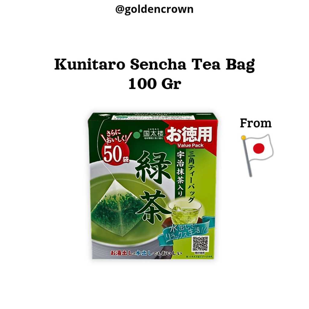 

Kunitaro Sencha Tea Bag / Teh Hijau Celup 100g