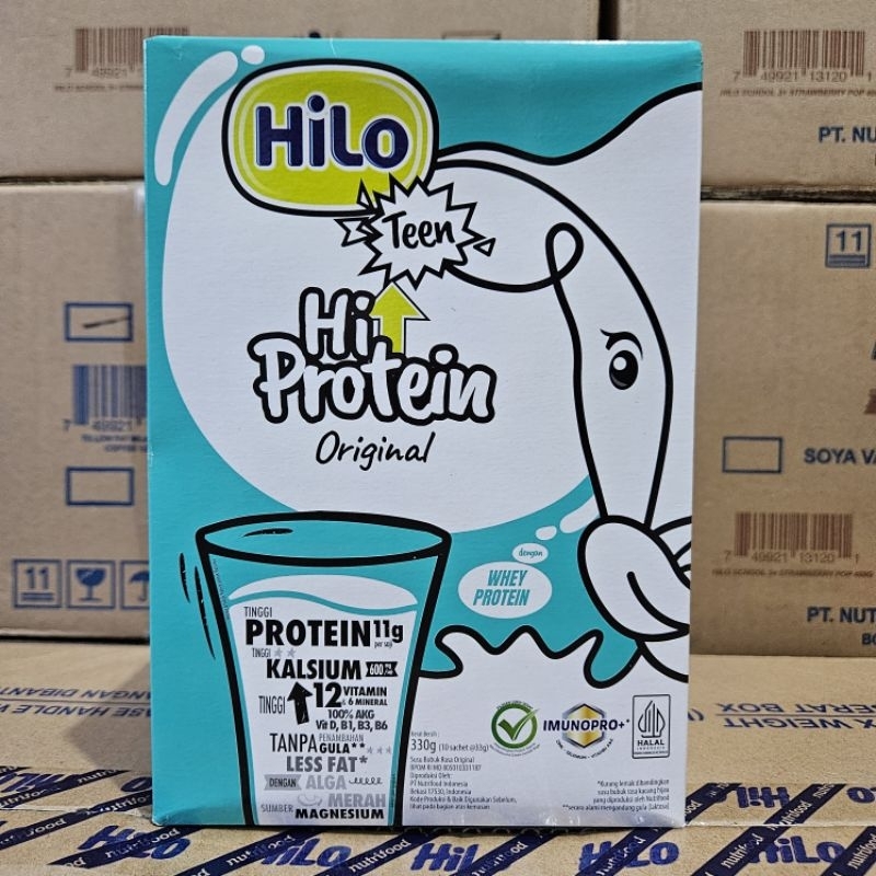 

HiLo Teen Hi Protein Original 330 gr isi 10 Sachet