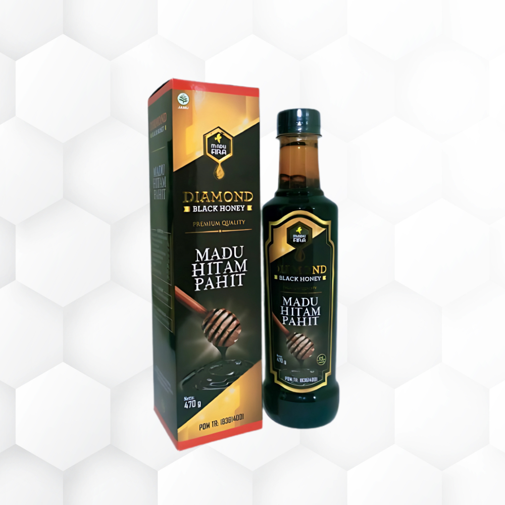 Madu Hitam Pahit Diamond 470gr | Plus Propolis Obat Diabetes Madu Pahit Diamond Isi 470gr Madu Hitam