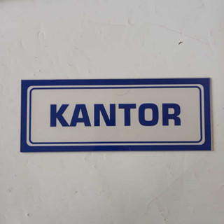 

Akrilik Papan Nama Ruang Kantor - Biru 11x30