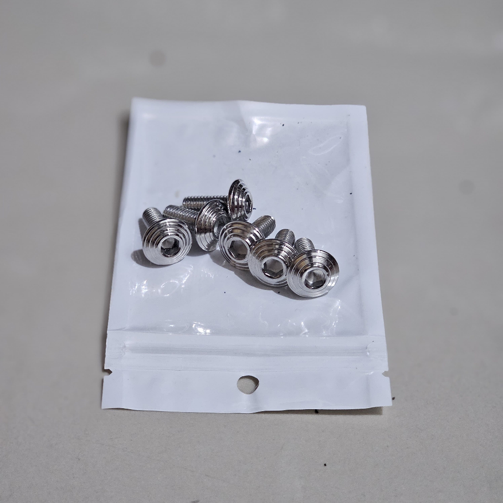 baut pijakan kaki mio,injekan mio, baut dek bawah mio stainless handmade custom umbrella