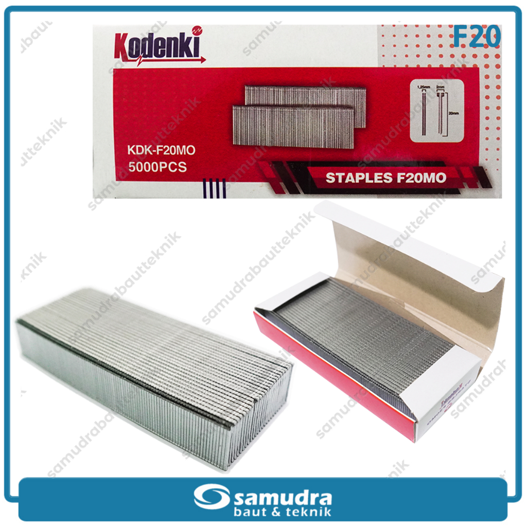

KODENKI F20 Refill Isi Mesin Staples Paku Tembak Model Lurus Nailer Gun