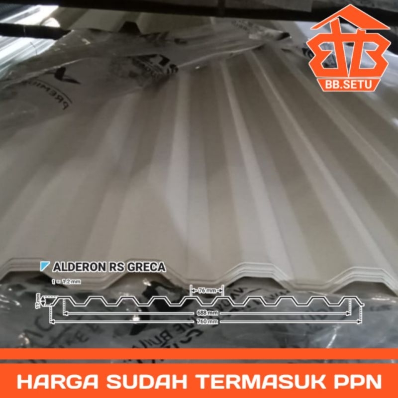 Alderon Upvc Rs Greca Panjang 6 Meter Putih