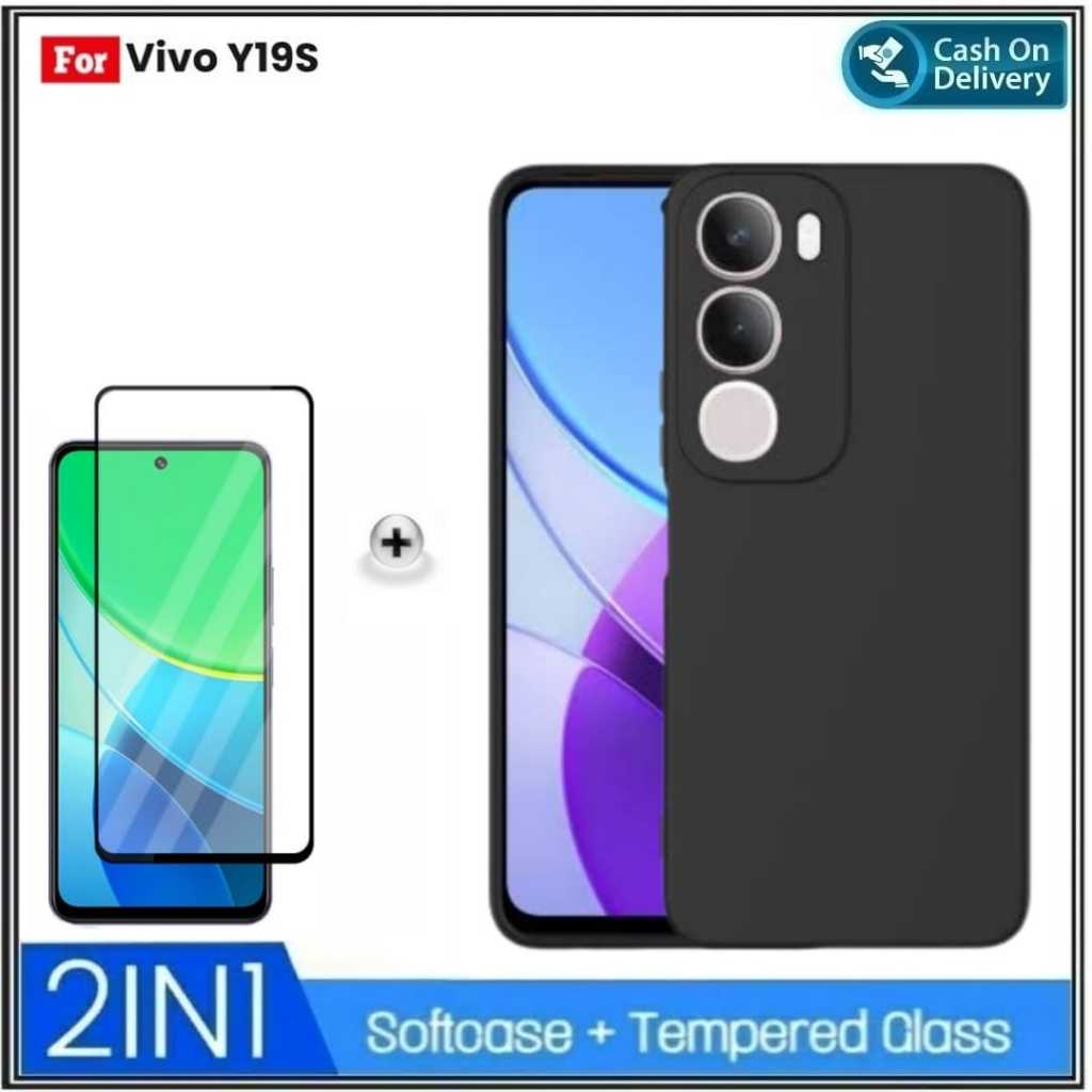 PAKET 2IN1 Soft Case Vivo Y20 Y20i Y20s Y12s Y19s Y36 Y75 5G SoftCase Premium Dove Matte Protection 