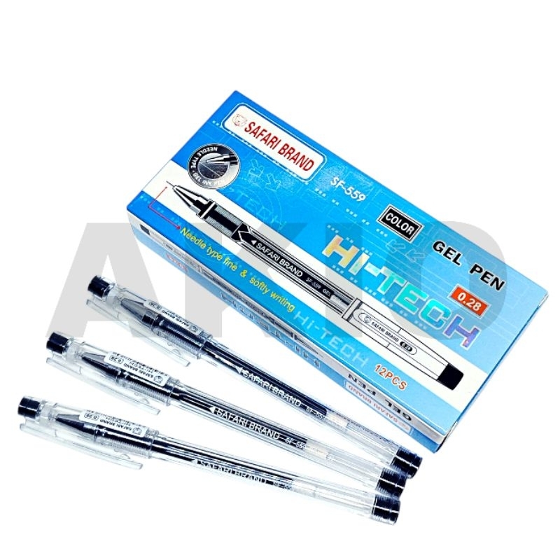 

Bolpoin Gel HI-TECH SAFARI BRAND 0.28 mm SF-559 Pulpen Ballpoint Bolpen Pena Murah