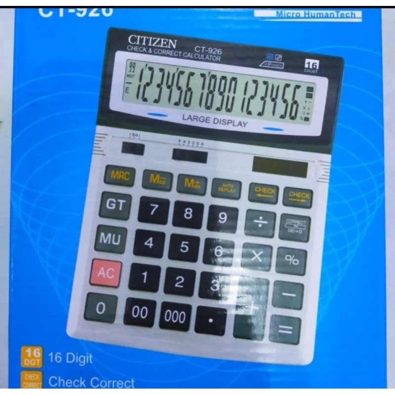 

KALKULATOR CITIZEN BESAR 16DIGIT CT 926