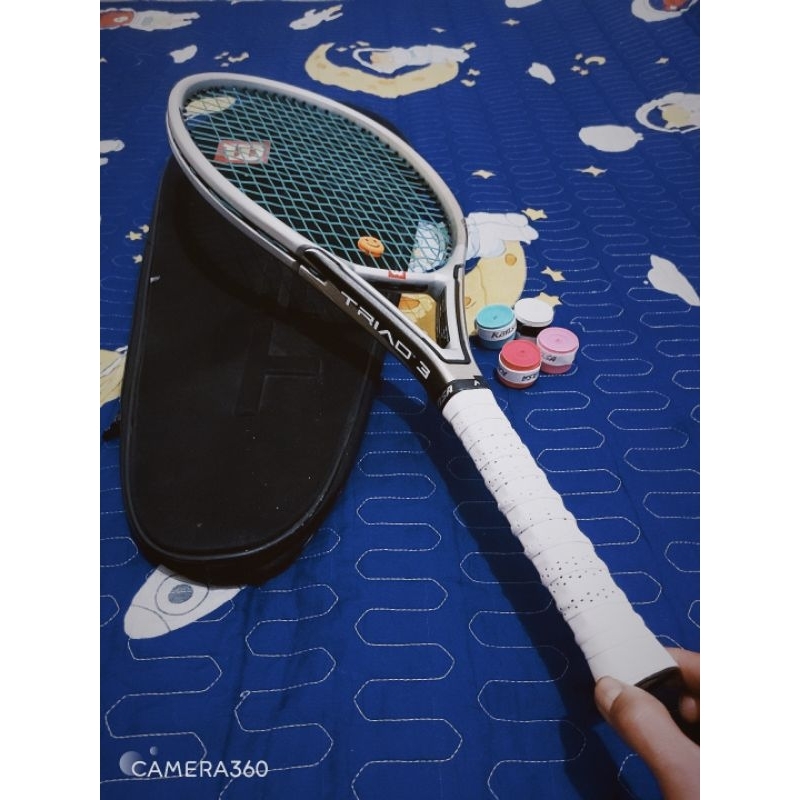 RAKET TENIS WILSON TRIAD 3 B3KAS MASIH BAGUS SIAP PAKAI 293 GRAM