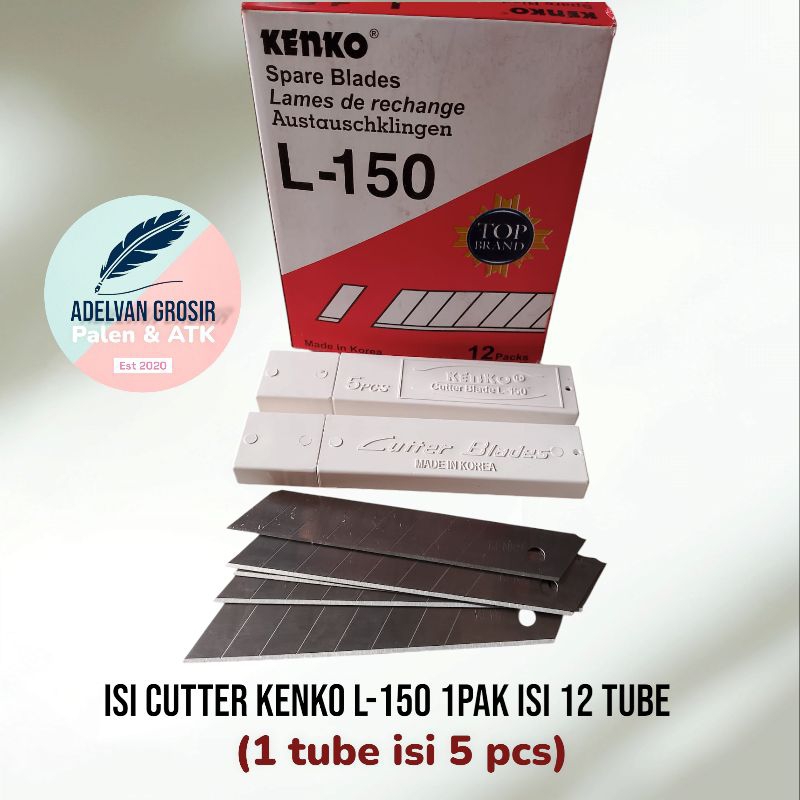

Isi cutter kenko L-150 1pak isi 12 tube(1 tube isi 5 pcs)