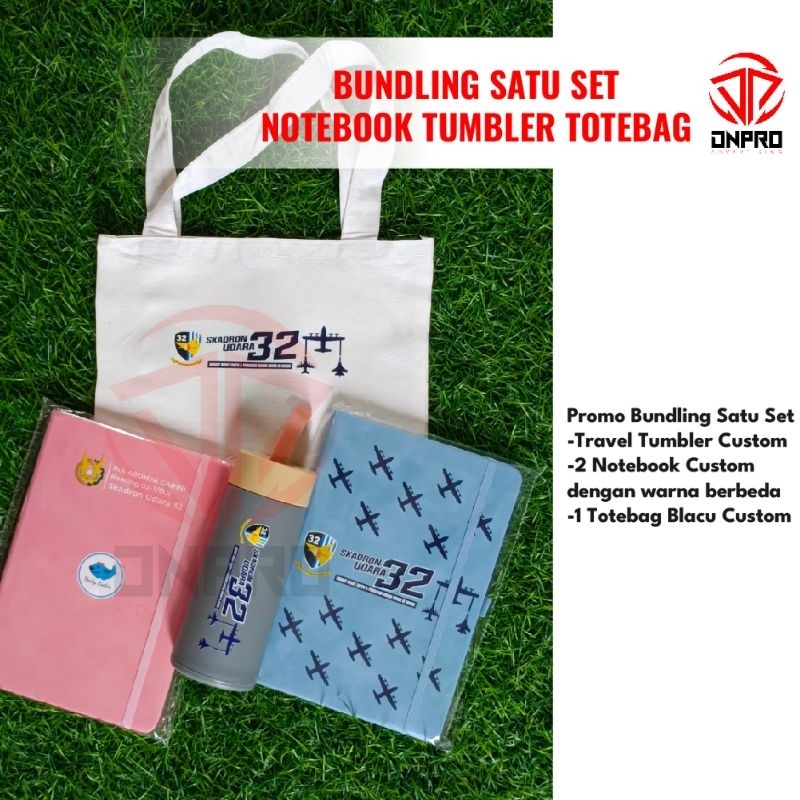 

Promo Bundling Satu Set Notebook Tumbler Totebag