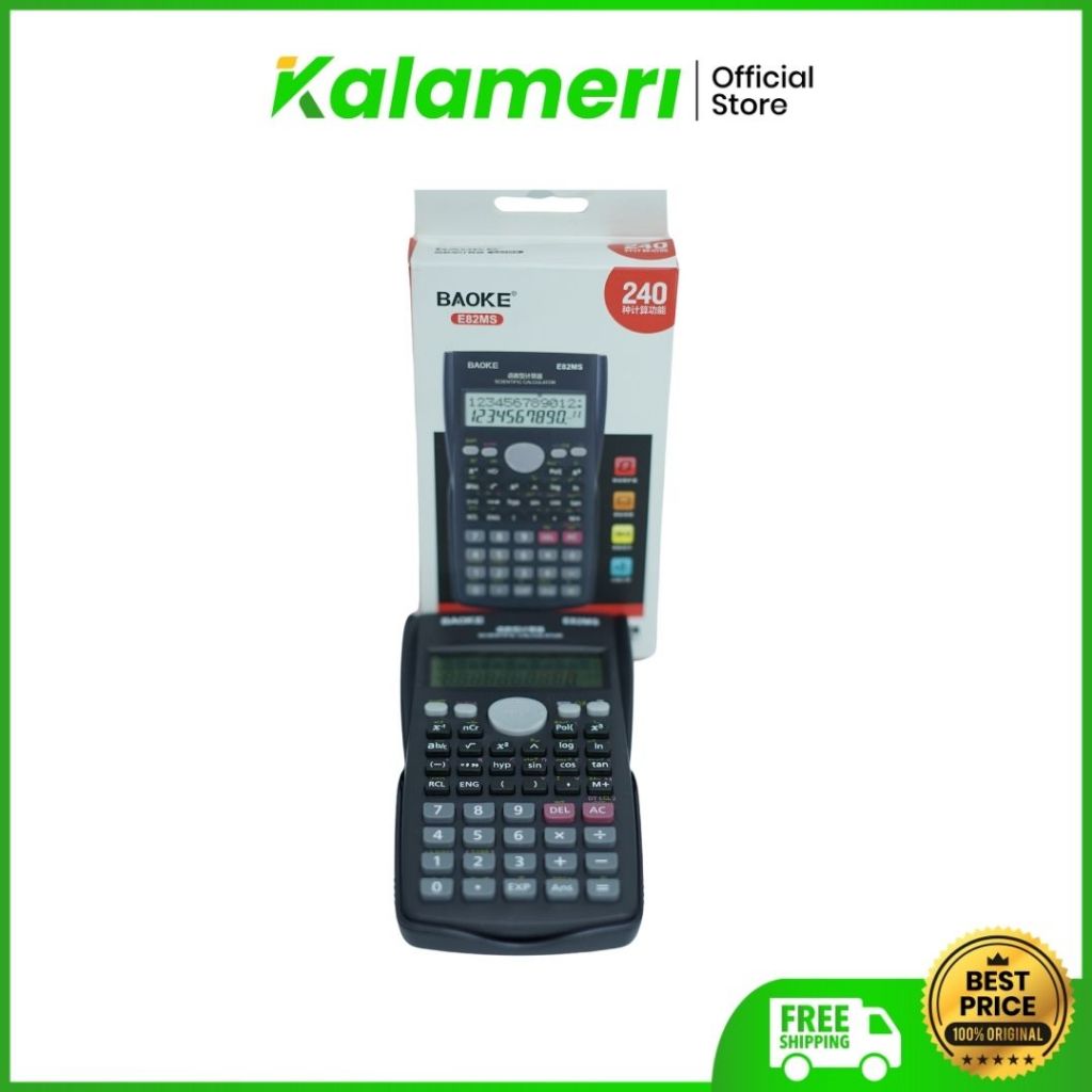 

KALAMERI - Baoke Scientific Calculator E82MS - Kalkulator Saintifik