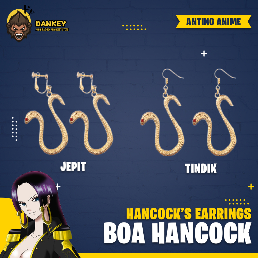 Anting Anime One Piece Cosplay Boa Hancock
