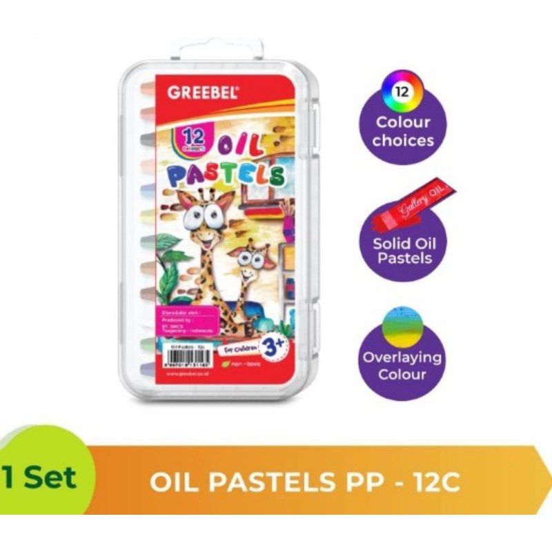 

Crayon Oil Pastel 12 Warna