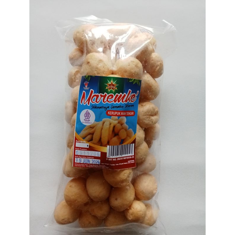 

Krupuk Ikan Tengiri Amplang Maremke Gurih Renyah Enak