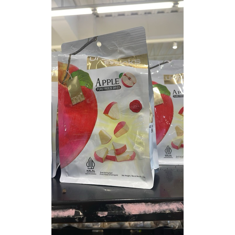 

Pure Freeze Dried Apple dan Dragon Fruit TYL 22Gram