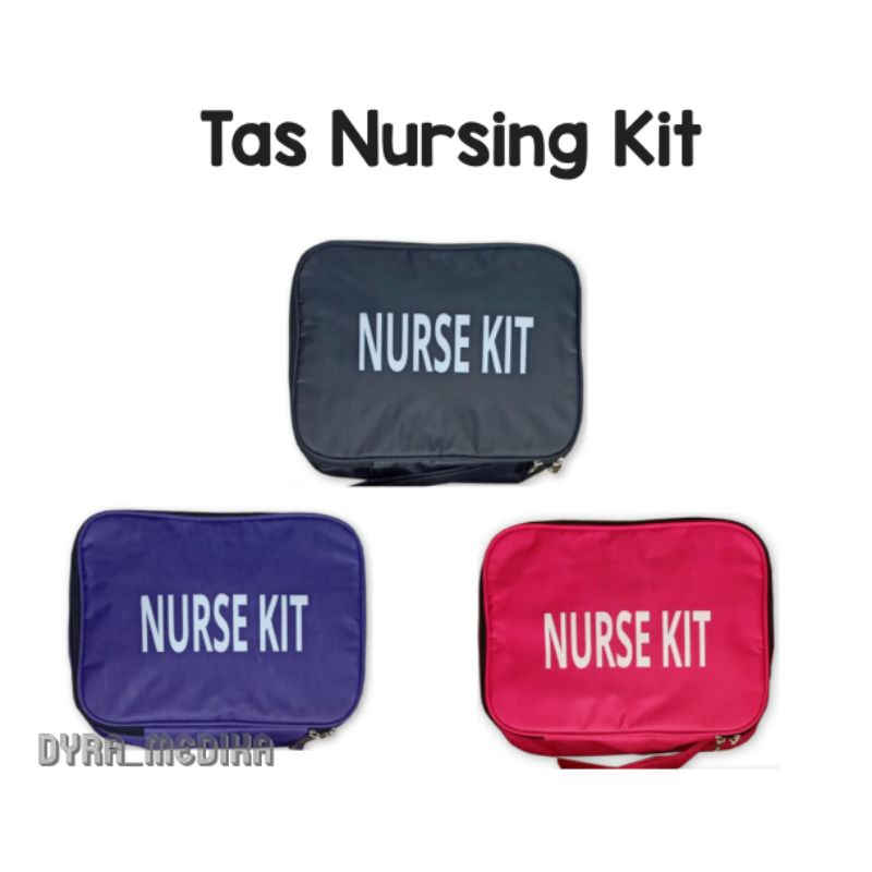 Tas Nurse Kit Warna Pilihan Hitam, Abu2, Merah Muda, Ungu,Hijau/Tas Nursing Kit/ Tas Medical Kit