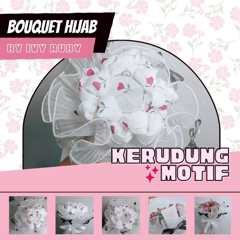 TERBARU Buket Hijab | Kerudung Motif | Voal | Segi Empat