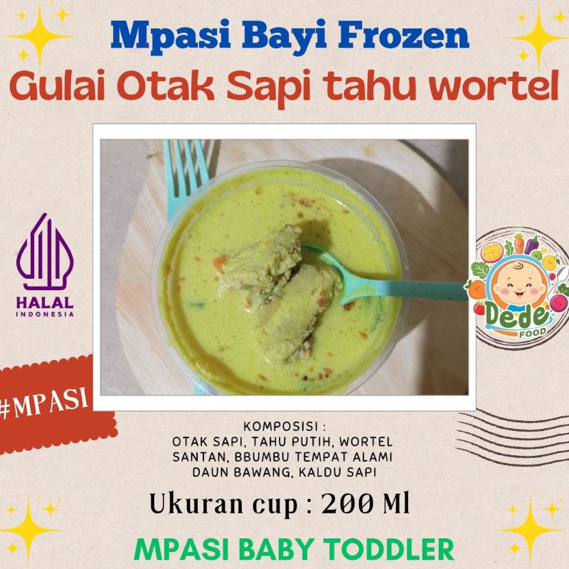 

gulai otak sapi (MPASI bayi dan balita) Frozen