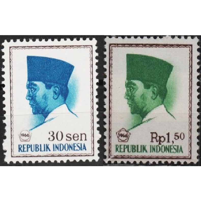 

11679 Indonesia MNH 2v 01.1966 President Soekarno