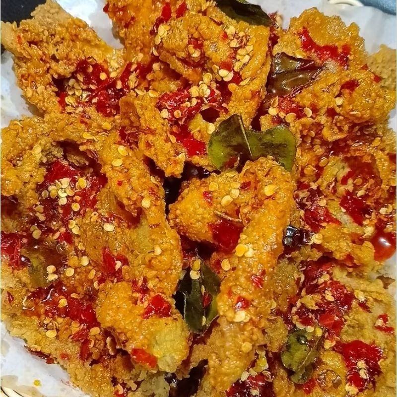 

KULIT CRISPY PEDAS DAUN JERUK 50GR 100GR