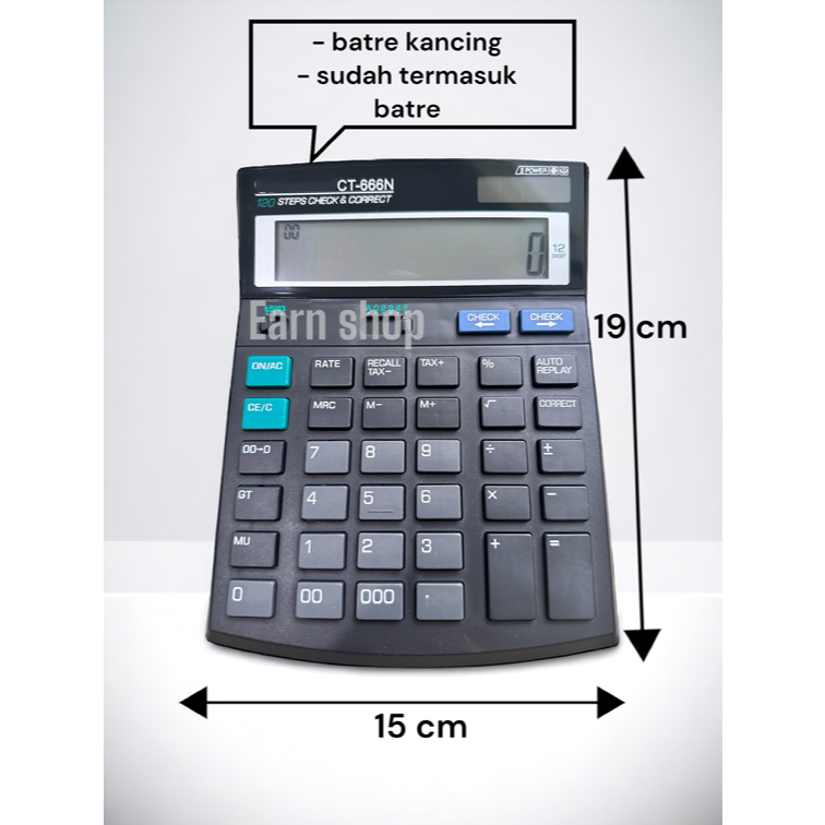 

RB Kalkulator Citizen CT-666N 12 Digit / Calculator CT 666 N