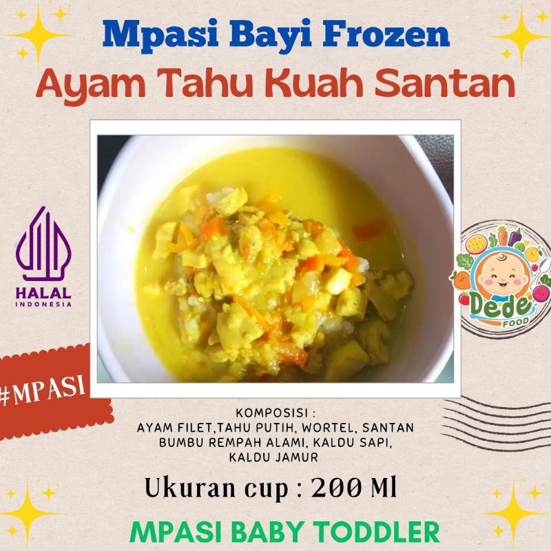 

ayam tahu kuah santan (Mpasi bayi dan balita) Frozen