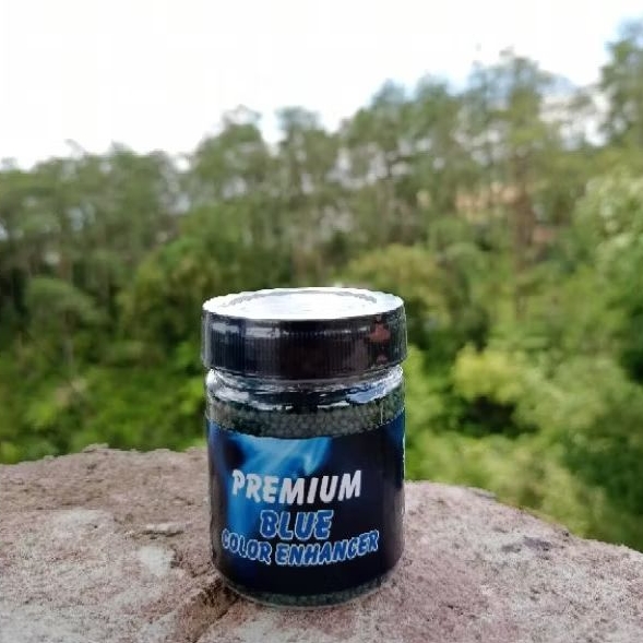 Pelet Premium Blue Enhancer by RKFish Aquatic Pakan Auranti, Stewarti, Blue Pulchra, Andrao, Limbata