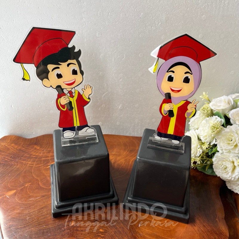 Plakat Wisuda Anak anak | Tropy Wisuda TK | Piala Wisuda Kelulusan Sekolah