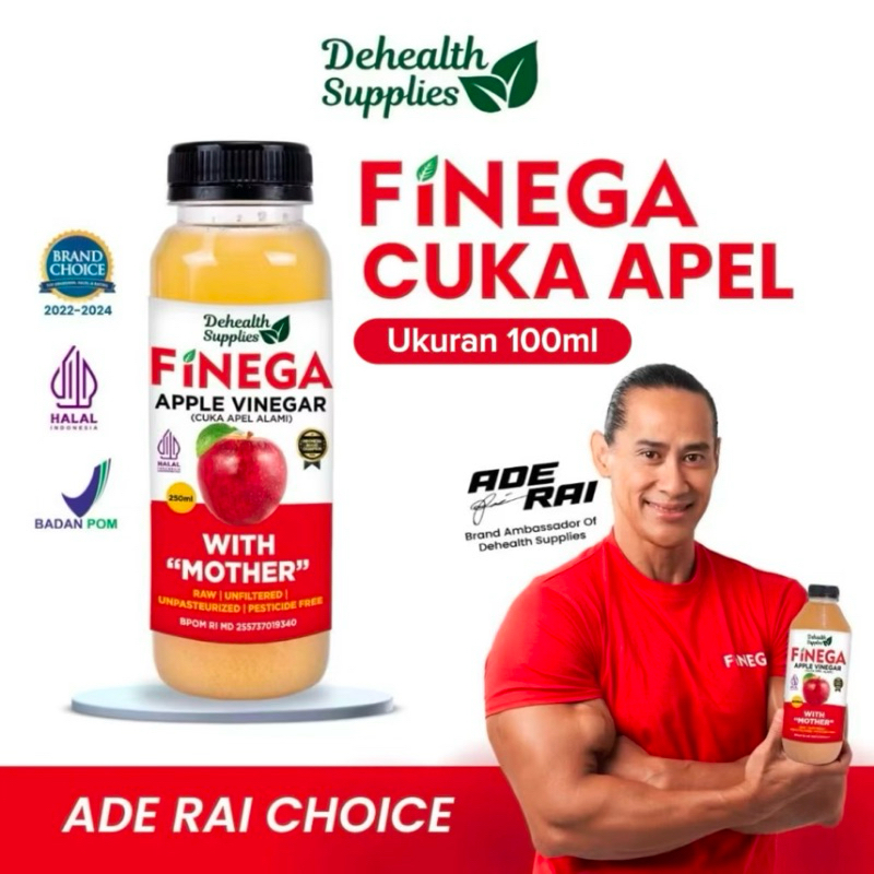 

Dehealth Supplies FINEGA CUKA APEL 100ml Apple vinegar