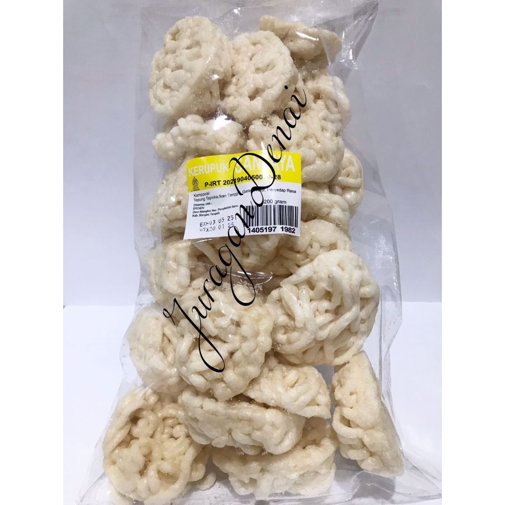 

Kerupuk Ikan Keriting - Sanjaya / Krupuk / Bangka / Oleh Oleh/ Asli - 200gr