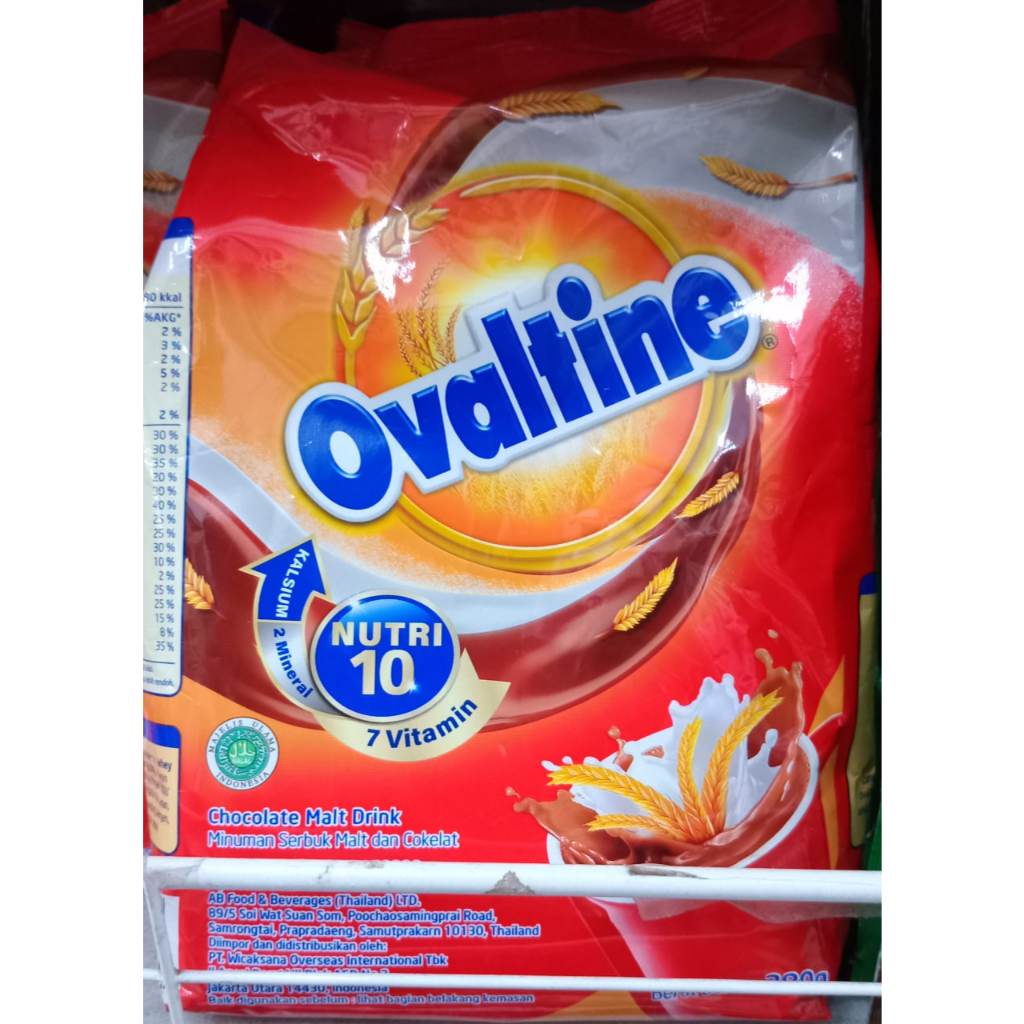 

Ovaltine Classic Chocolate Malt Drink Nutri10 280gr / Susu Bubuk Ovaltine Cokelat