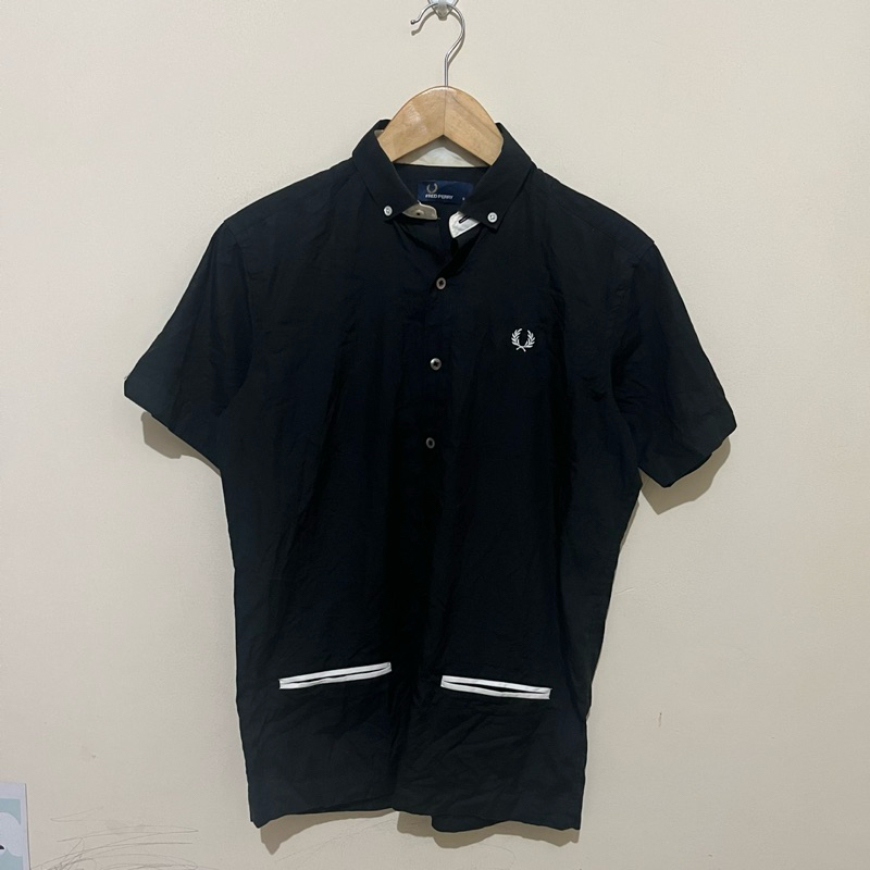 kemeja lengan pendek fred perry