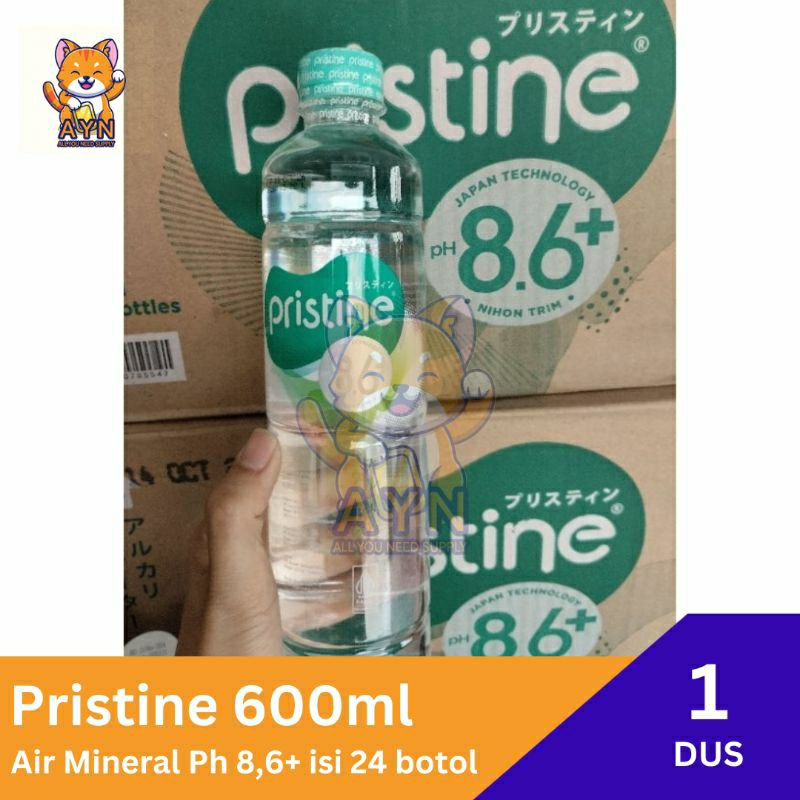 

Pristine 400 ml / 600 ml / 1500 ml Air Minum Mineral ph 8,6+ [ 1 dus ]