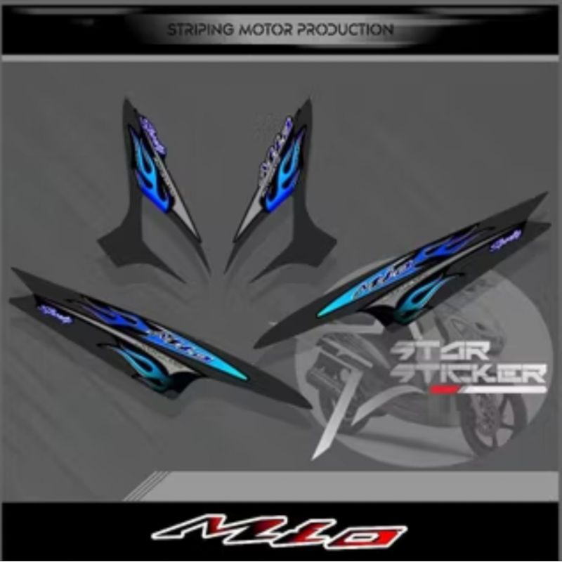 Striping Mio Sporty Variasi Stiker Motor Yamaha Mio Sporty Mio Smile Lis Cover Body Motor