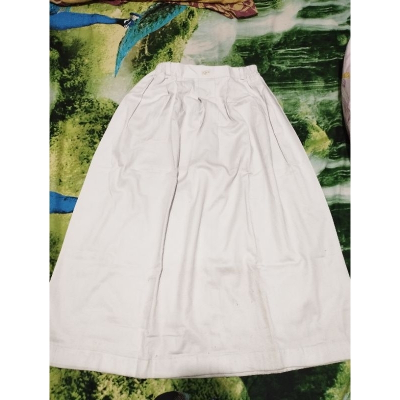 Rok putih sekolah preloved
