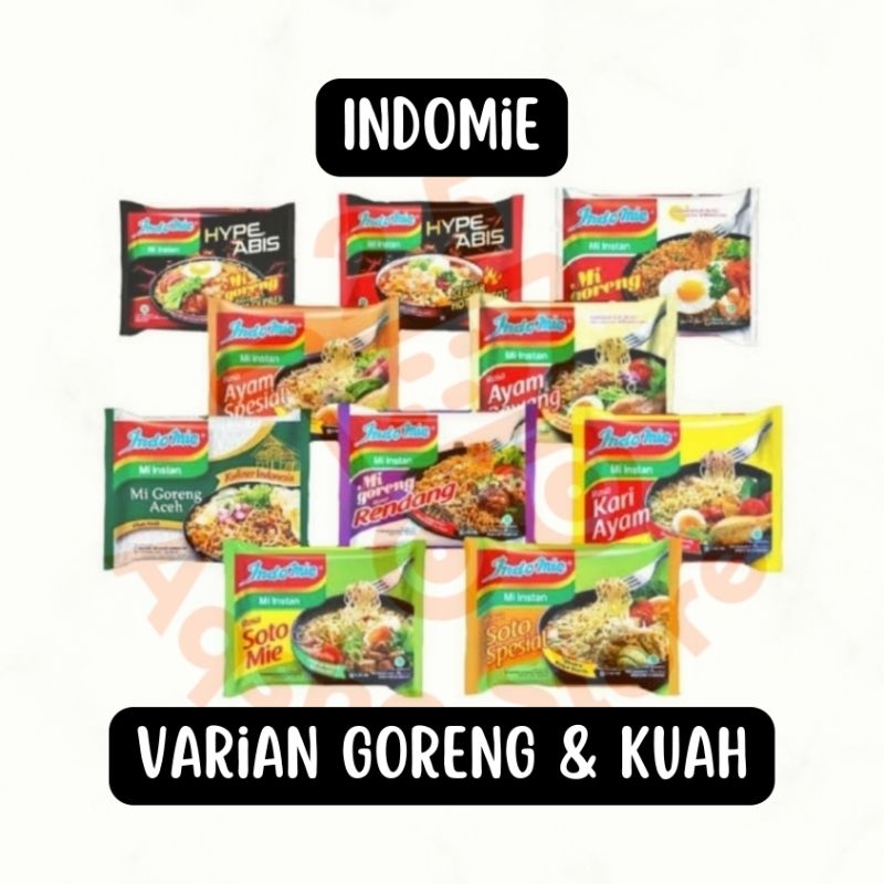 

Indomie Mie Instan Goreng & Kuah 80 gram (jual eceran & grosiran)