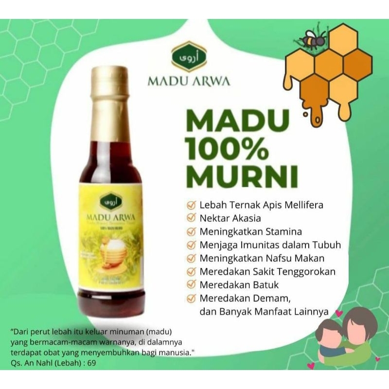 

Madu Arwa murni 100% nektar pohon akasia
