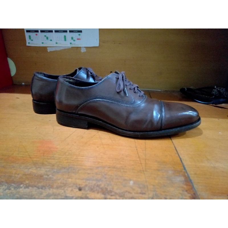 Sepatu Kulit Pria Coklat Massimo Dutti