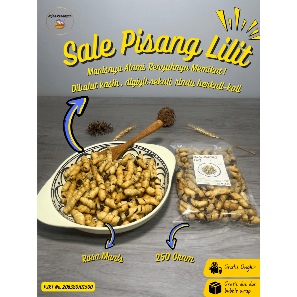 

Sale Pisang Lilit 250 Gram