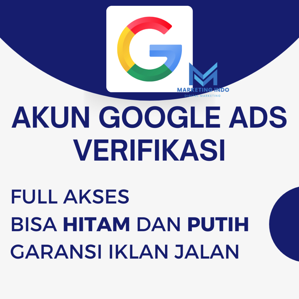 Akun Google Ads Verifikasi Pengiklan Bergaransi