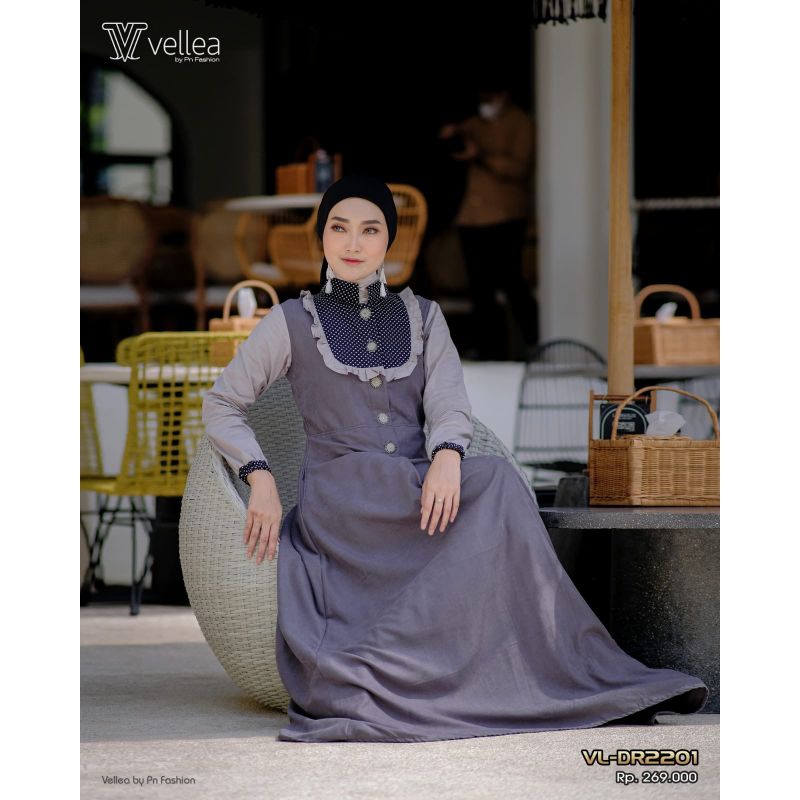 (COD) Gamis Vellea VL-DR 2201 by Pn Fashion