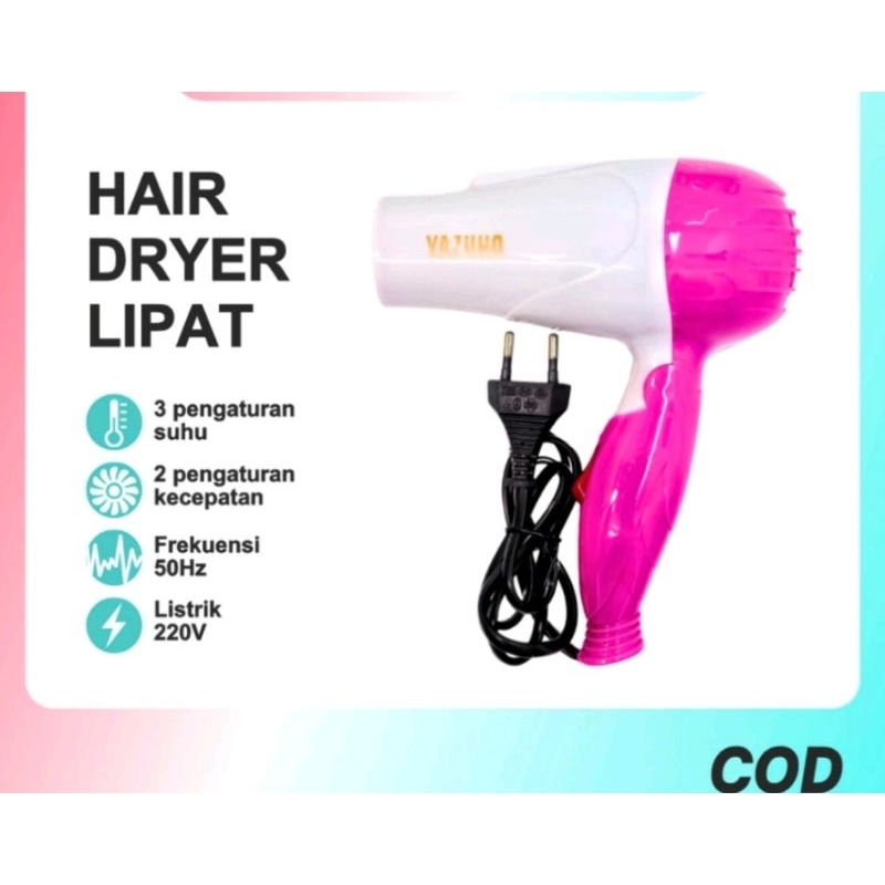 Hair drayer mini Hair drayer lipat Pengering rambut