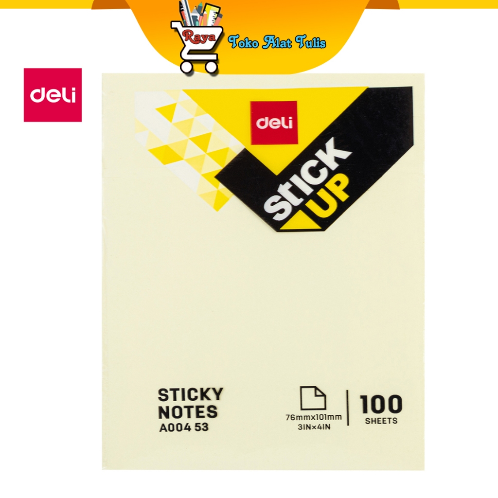 

Deli Sticky Notes 100sheets Warna Kuning EA00453