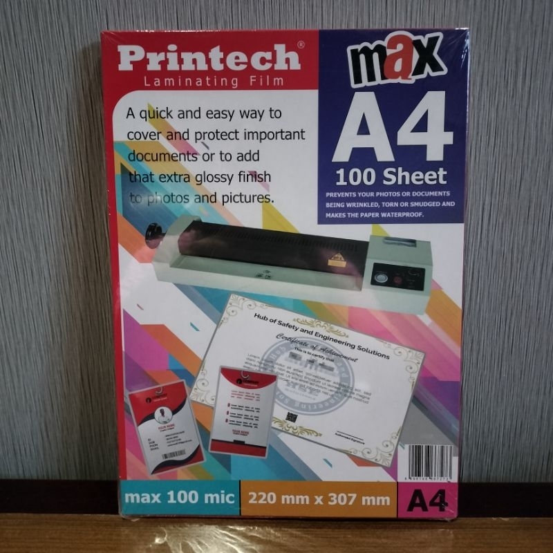 

Plastik Laminating A4 Printech / Laminating Film A4