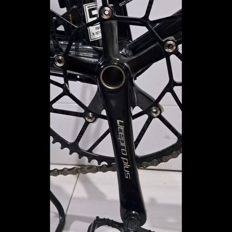 Crank sepeda litepro plus original murah like new crankset