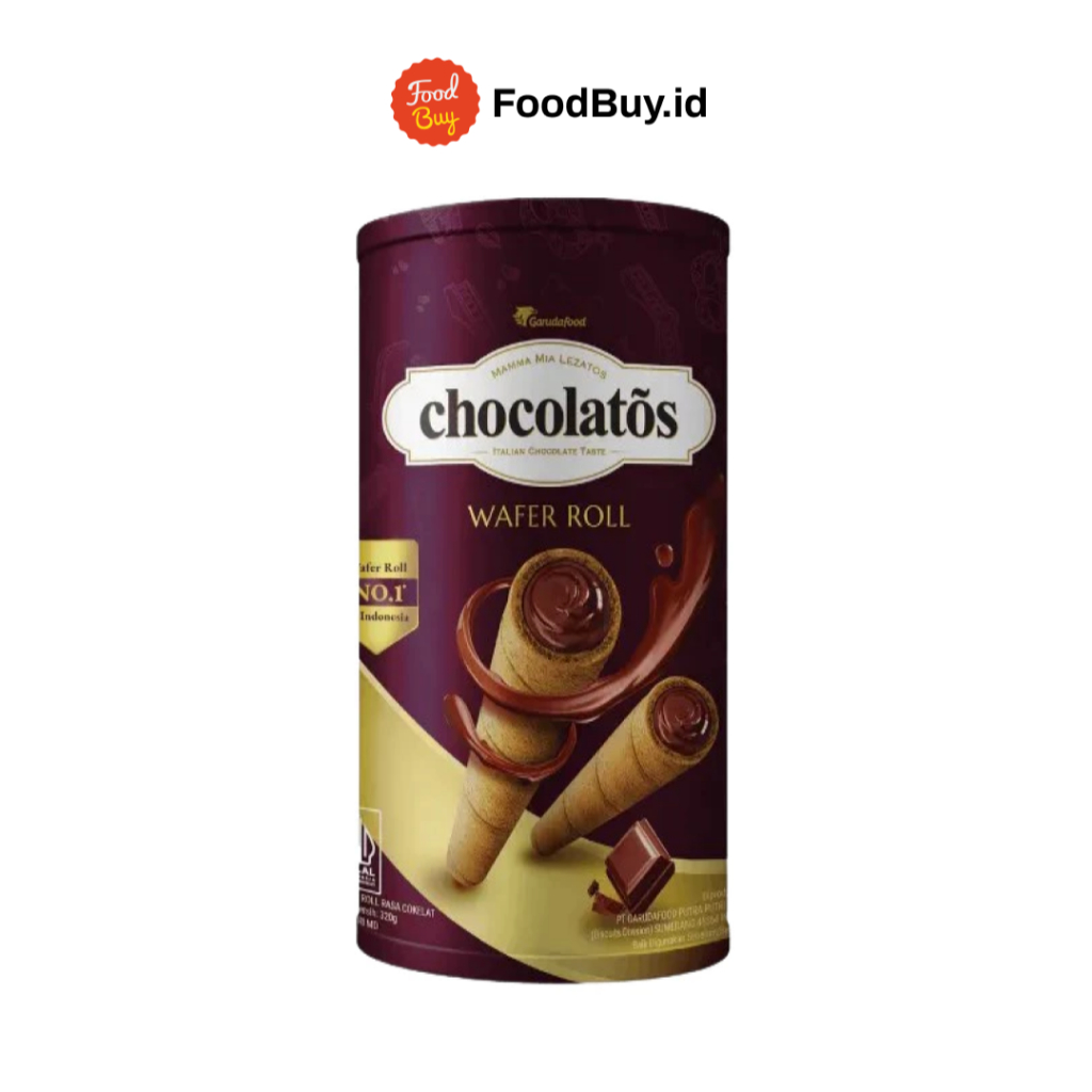 

Chocolatos Wafer Roll Rasa Cokelat Kaleng 310 gr
