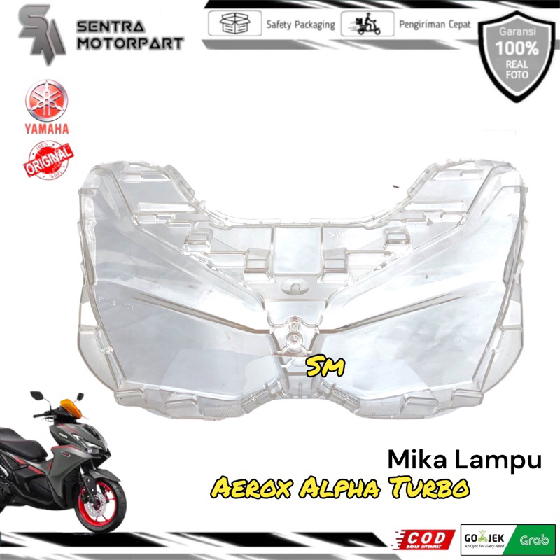 Mika kaca lampu head lamp reflektor depan aerox alpha turbo original stanley