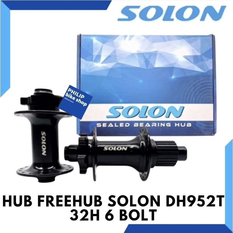 Hub FreeHub Solon DH952TF Dan DH952TR 32 Hole Disc Brake 6 Bolt