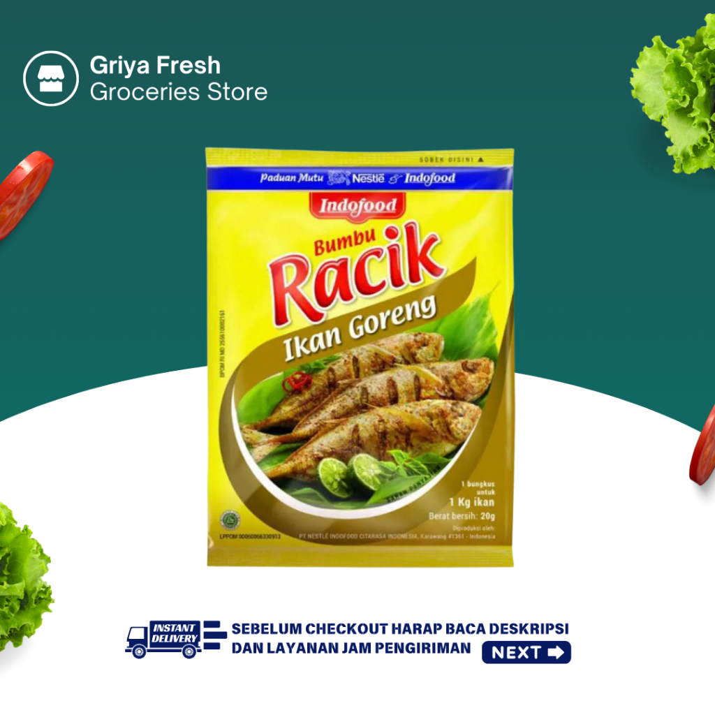 

Indofood Bumbu Racik Ikan Goreng 1 pc - Kirim Instant