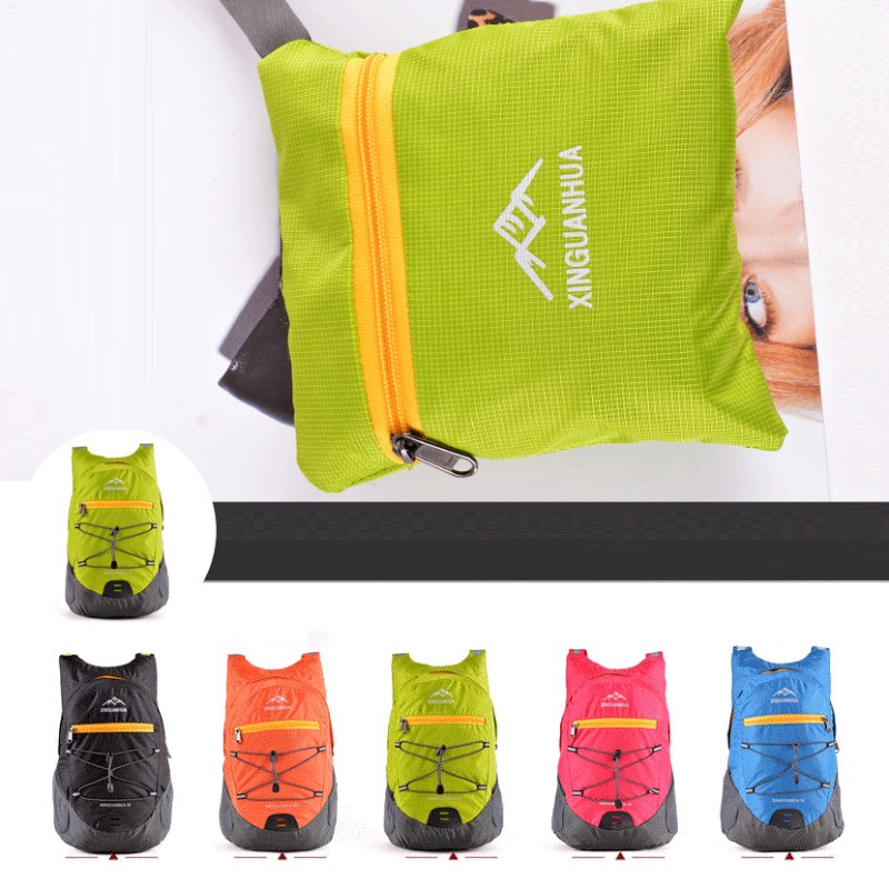 Tas Gunung Lipat Hard Bone WaterProof Tas Hiking Backpack Unisex Mini Dompet Ringan Outdoor Daypack Travel Enteng Lightweight 18L 18 Liter