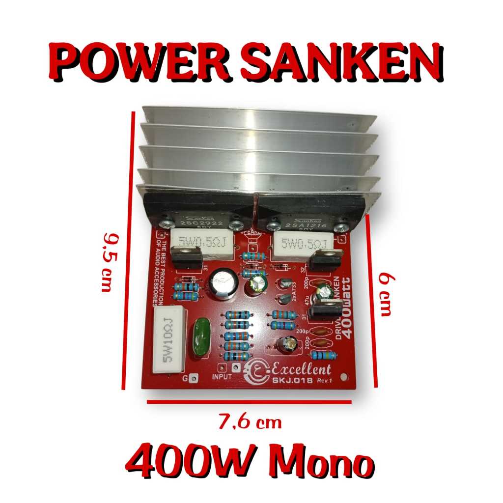 POWER SANKEN 400W MONO DAN POWER SANKEN 400W STEREO + TR SANKEN